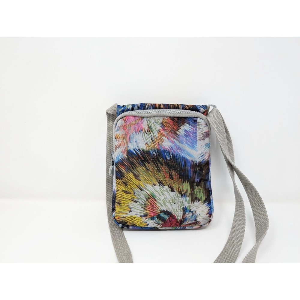 Kipling Purse Crossbody Eldorado Small Gray Tie Dye Print Nylon Bag - Picture 4 of 15
